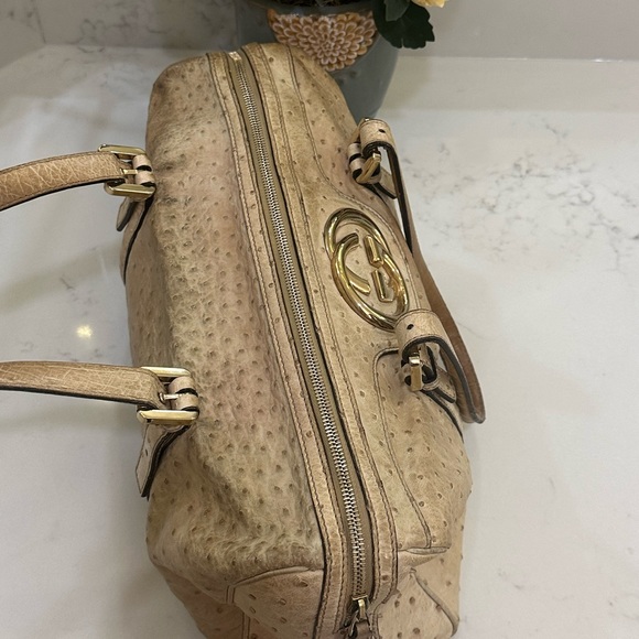 Gucci vintage ostrich Boston Bag - Picture 7 of 16